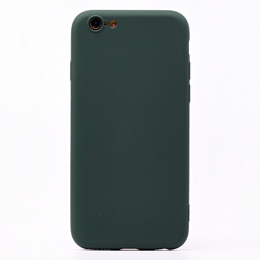 Чехол-накладка Activ Original Design для смартфона Apple 6/6S, силикон, темно-зеленый (207805)