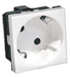 

Розетка Ecoplast LK45, скрытый монтаж, однопостовая, с з/к, со шторками, 16A, в сборе, IP20, белый (851204)
