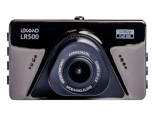 

Видеорегистратор LEXAND LR500, 1920x1080 30 к/с, 150°, 3" 640x360, G-сенсор, microSD (microSDHC), черный (00-00005335), LR500