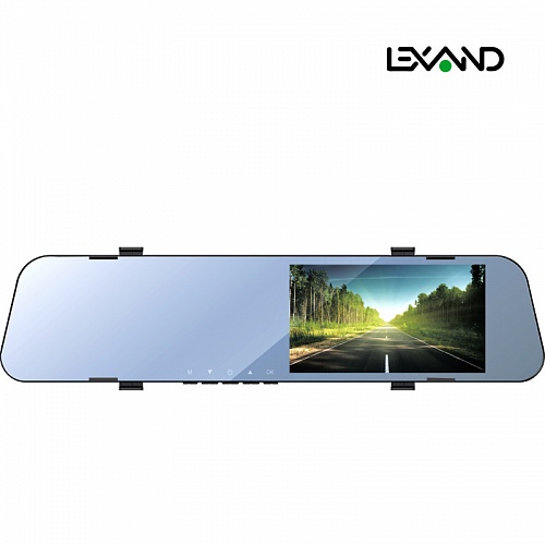 

Видеорегистратор зеркало заднего вида LEXAND LR200, 2 камеры, 1920x1080 30 к/с, 150°, 4.5" 854x480, G-сенсор, microSD (microSDHC), черный (00-00005331), LR200