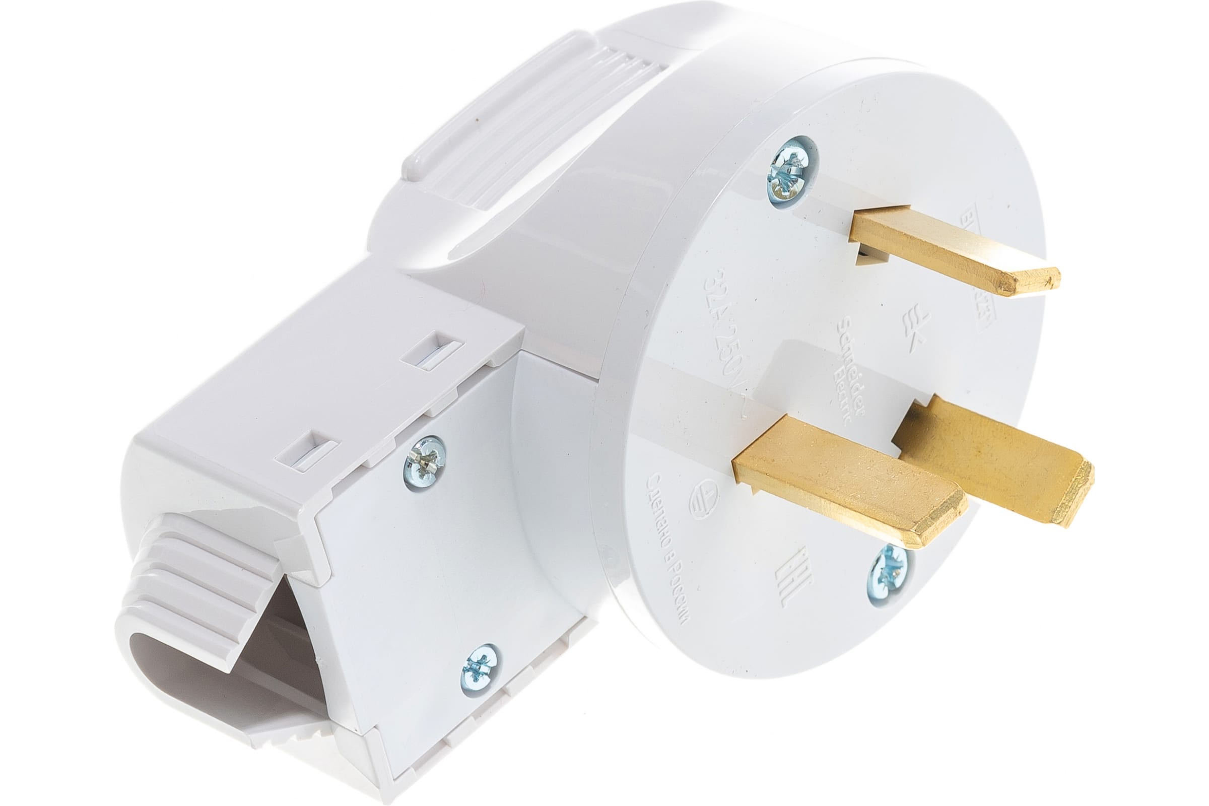 

Вилка угловая Schneider Electric BLANCA, РШ-ВШ, 32А, с/з, IP20, белый (BLNSV003231)