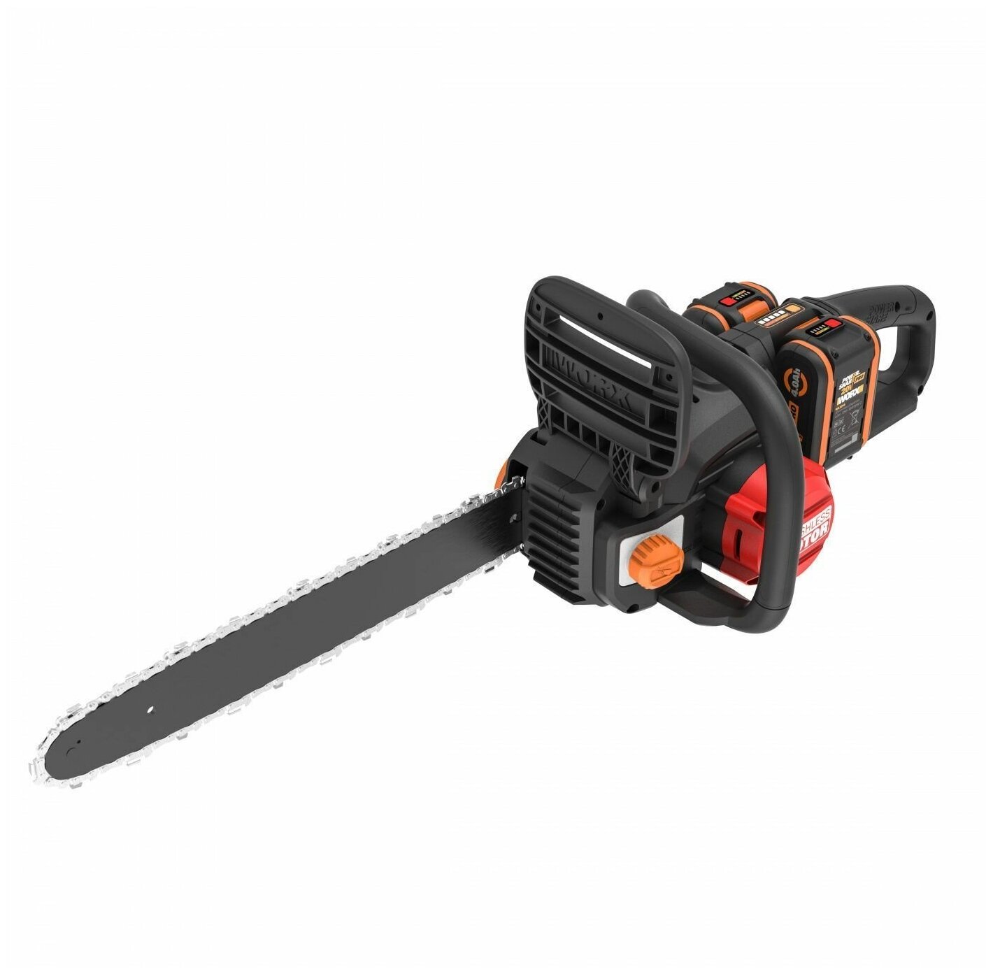 Пила цепная WORX NITRO WG385E.9, аккумуляторная, 40 см