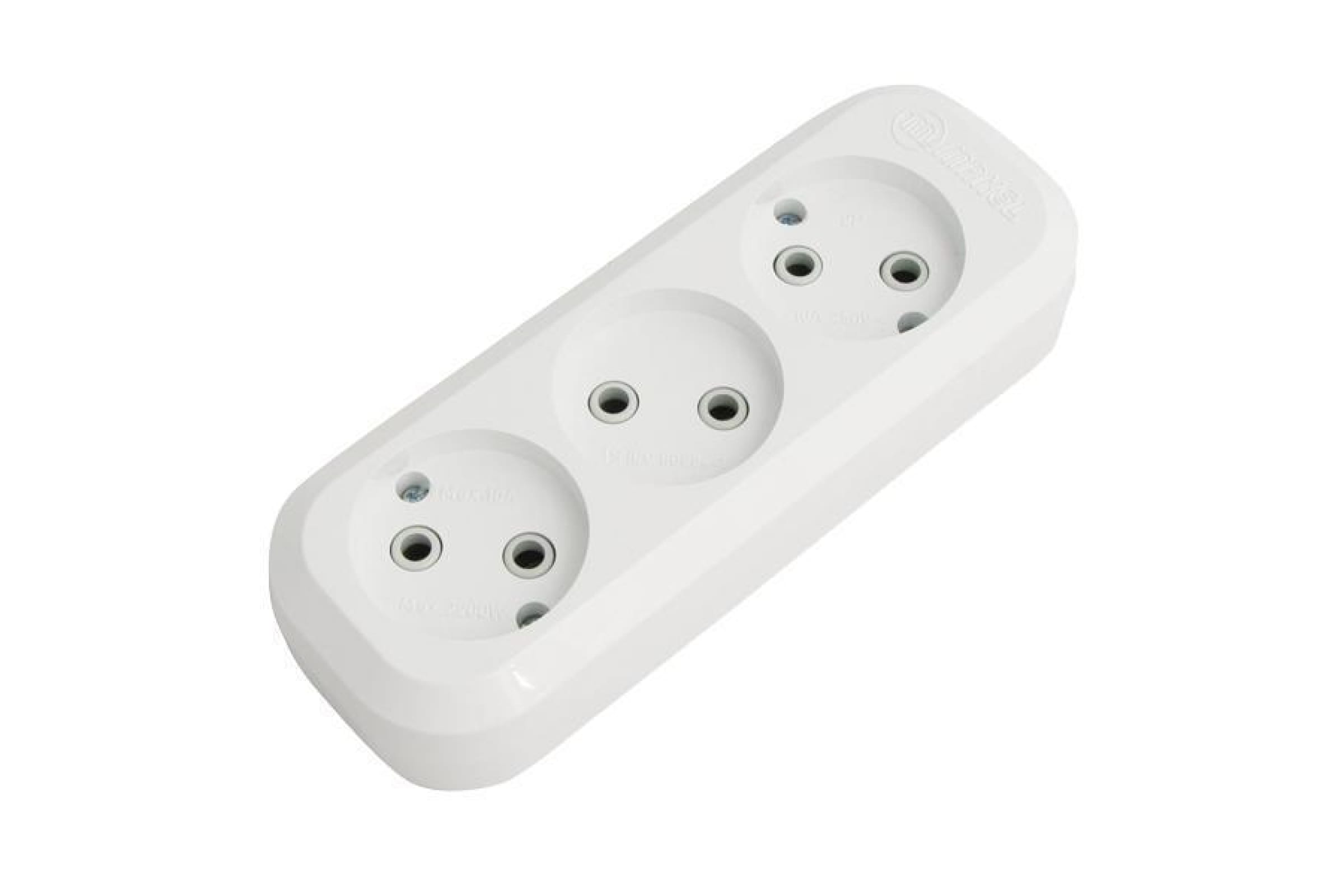 

Колодка удлинителя Makel 3-розетки, 10A, б/з, белый (MGP121)