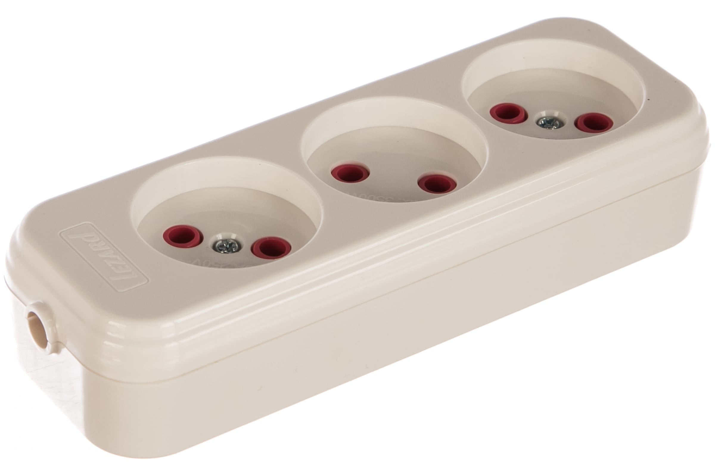 

Колодка удлинителя Lezard Lila 3-розетки, 10A, б/з, белый (720-0300-303), Lila