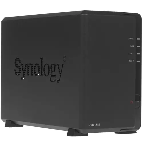 

Сетевой видеорегистратор (NVR) Synology NVR1218, каналов: 12, до 30кадров/с, отсеков HDD: 2, IP, NVR1218