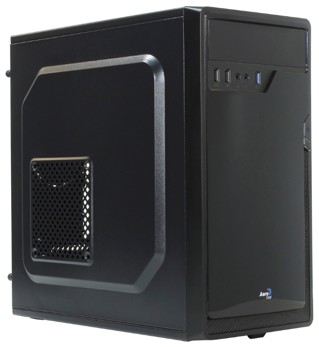 Корпус AeroCool Cs-100 Advance, mATX, Mini-Tower, USB 3.0, черный, Без БП (4713105955217) (плохая упаковка)