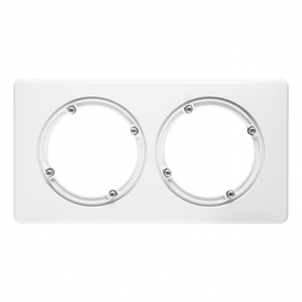 

Рамка Legrand Celiane, горизонтальная и вертикальная, 2-поста, белый (69072)