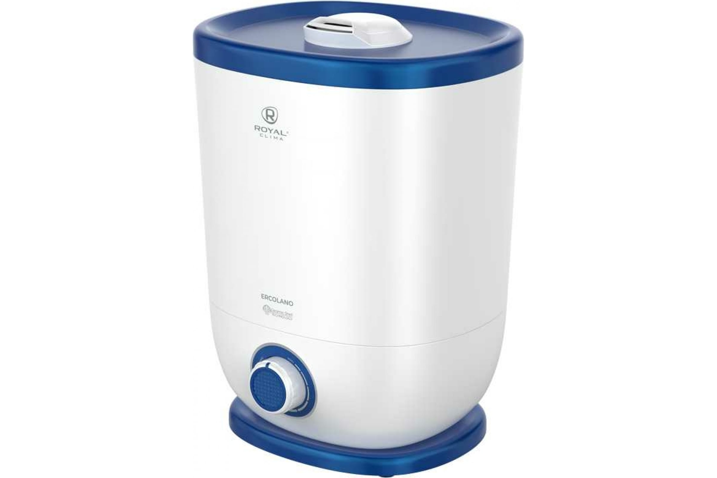 

Увлажнитель воздуха Royal Clima RUH-ER300/5.0M-BU ультразвуковой 5л., до 30 м², 300 мл/ч, белый/синий, ERCOLANO, RUH-ER300/5.0M-BU