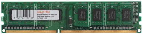 

Память DDR3L DIMM 4Gb, 1600MHz, CL11, 1.35 В, Qumo (QUM3U-4G1600С11L), QUM3U-4G1600С11L