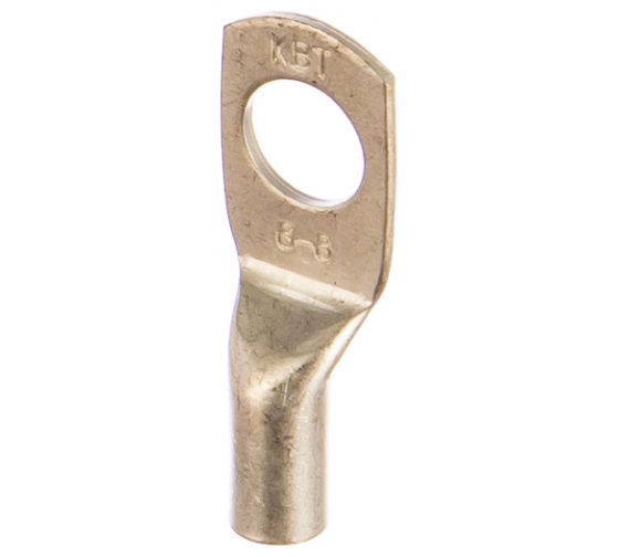 Наконечник кольцевой, 6 мм², медь, луженый, под опрессовку, КВТ ТМЛс 6-6 (60907)