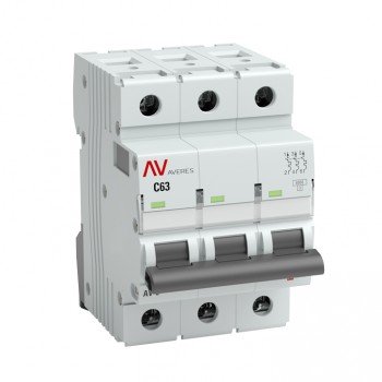 

Выключатель автоматический EKF AV-6 трехполюсный (3P/3П) 25A B 6 (mcb6-3-25B-av), AV-6