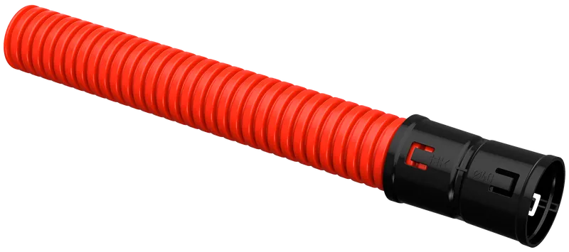 Труба гофрированная IEK, 40мм/32мм, 50м, ПНД, красный (CTG12-040-K04-050-R)