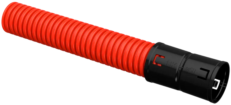 Труба гофрированная IEK, 50мм/41.5мм, 50м, ПП, красный (CTG12-050-K04-050-R)