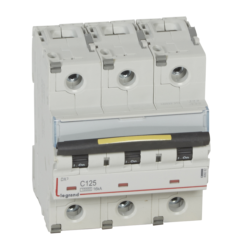 

Выключатель автоматический Legrand DX3 трехполюсный (3P/3П) 125А C 16kA (409282), DX3