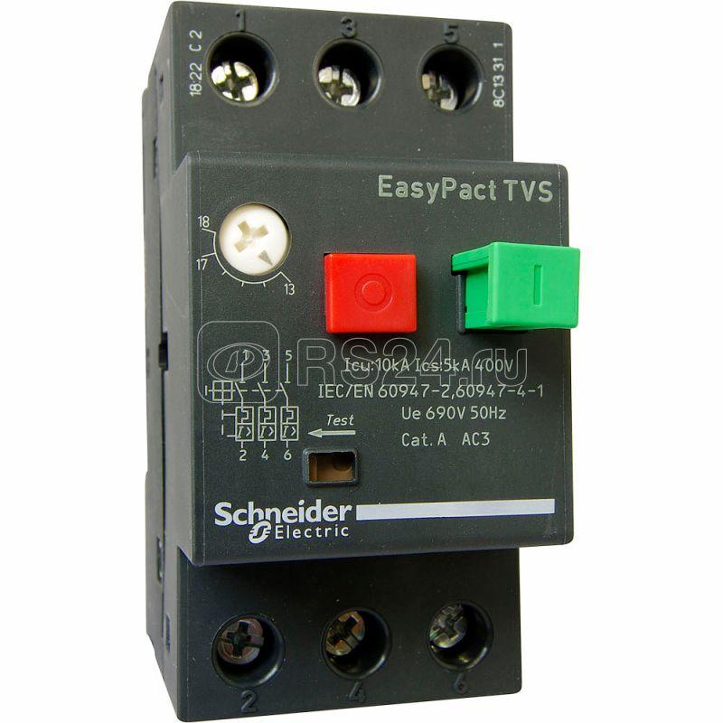 

Выключатель автоматический Schneider Electric GZ1E20 трехполюсный (3P/3П) 18A 50кА (GZ1E20), GZ1E20