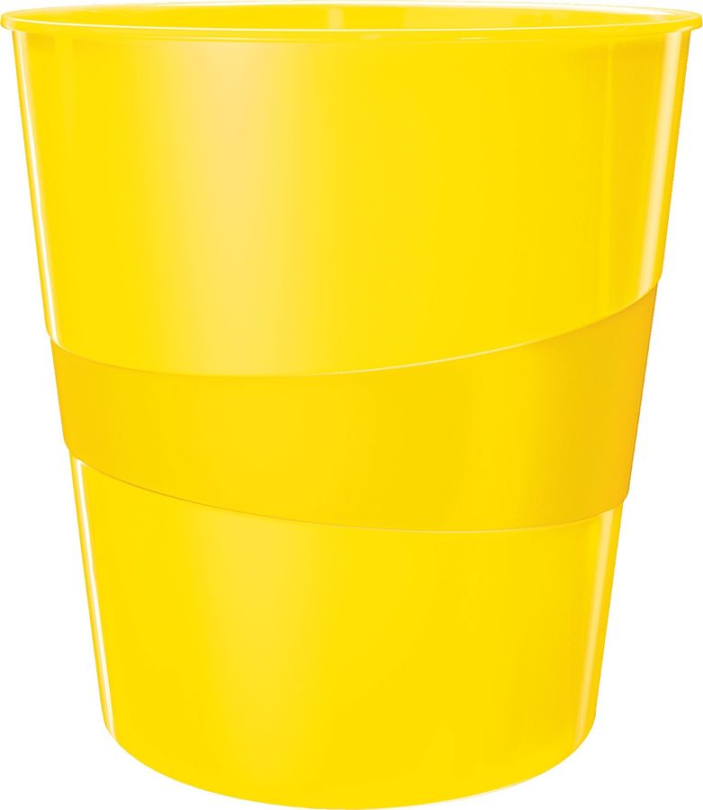Корзина для бумаг LEITZ круглая 15л желтый (52781016)