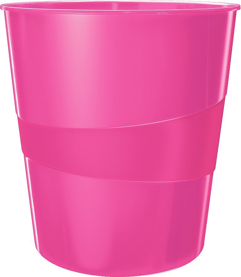 Корзина для бумаг LEITZ круглая 15л розовый (52781023)