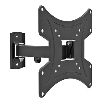 

Кронштейн настенный для TV/монитора BURO FL1S, 20"-48", VESA 75x75мм-200x200мм, наклонный, поворотный, до 15 кг, черный (BM15A72TS2), BM15A72TS2