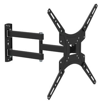 

Кронштейн настенный для TV/монитора BURO FL4S, 20"-65", VESA 75x75мм-400x400мм, наклонный, поворотный, до 25 кг, черный (BM25A74TS3), FL4S
