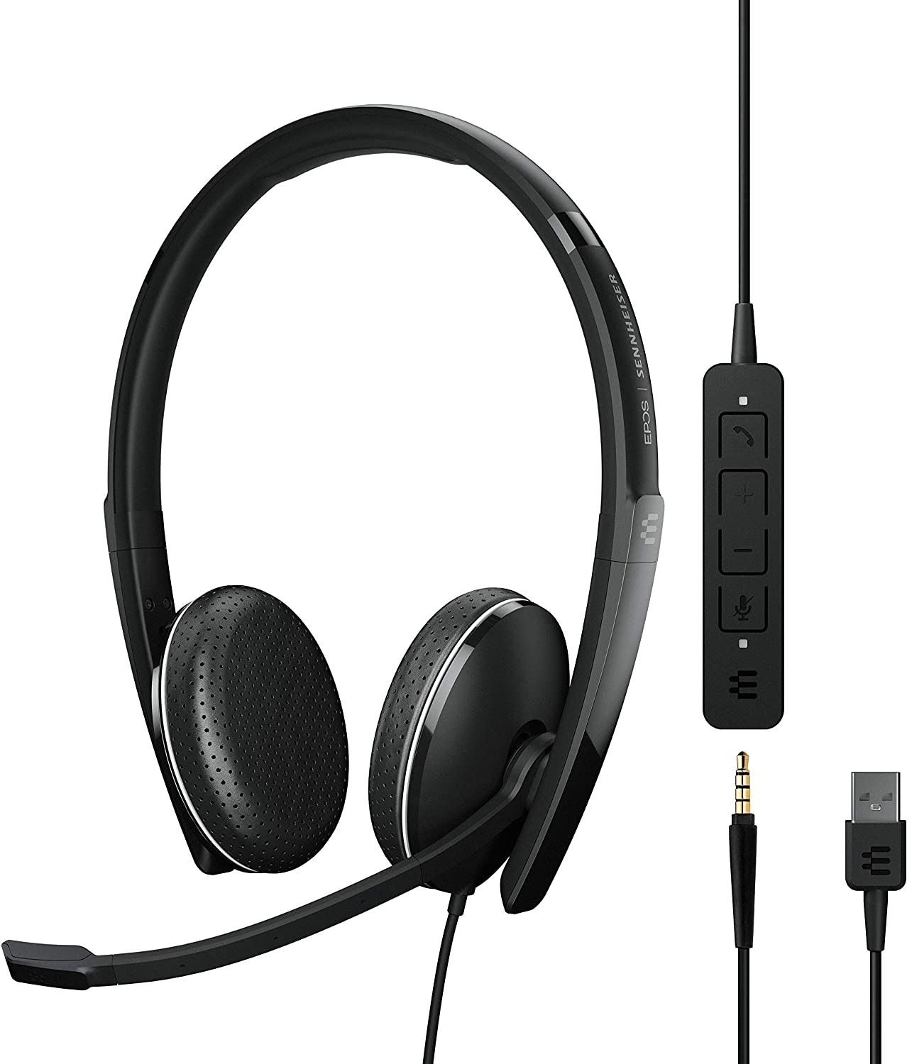 

Проводная гарнитура Epos/Sennheiser ADAPT 165 USB II, стерео, Jack 3.5mm/USB, 1.2м, черный (1000916), ADAPT 165 USB II