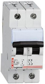 

Выключатель автоматический Legrand TX3 двухполюсный (2P/2П) 32A C 6 (Legrand 404045), TX3