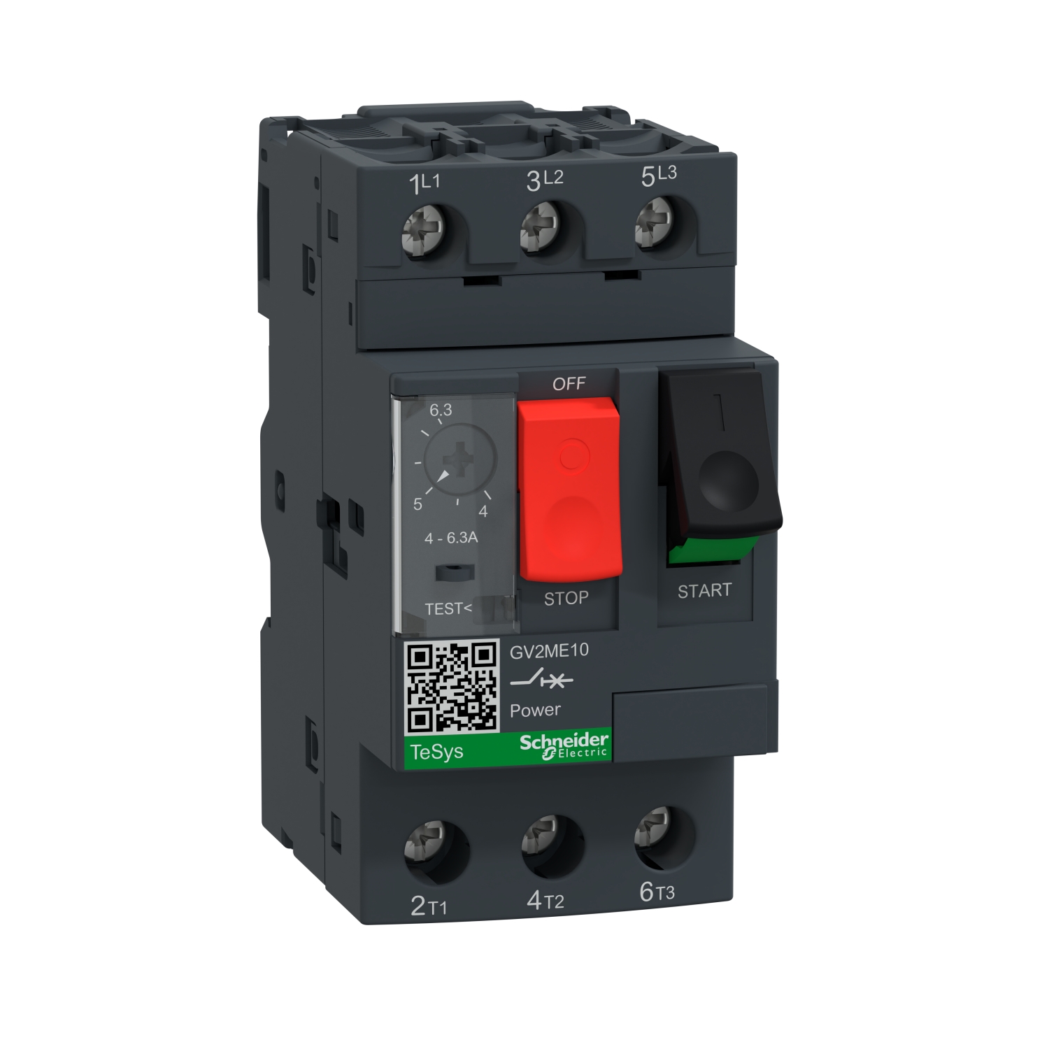 

Выключатель автоматический Schneider Electric GV2ME10 трехполюсный (3P/3П) 6.3A 0 (GV2ME10), GV2ME10