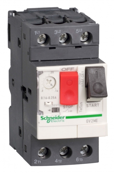 

Выключатель автоматический Schneider Electric GV2ME14 трехполюсный (3P/3П) 10A 100кА (GV2ME14), GV2ME14