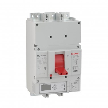 

Выключатель автоматический DKC MD1000N-MR2 трехполюсный (3P/3П) 1kA 50кА (MD1000N-MR2), MD1000N-MR2