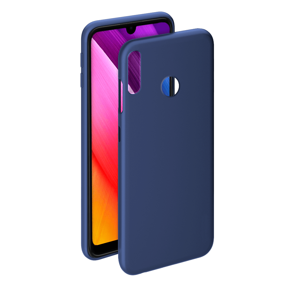 

Чехол-накладка Deppa для смартфона Huawei Y7 (2019), термопластичный полиуретан (TPU), синий (86661)