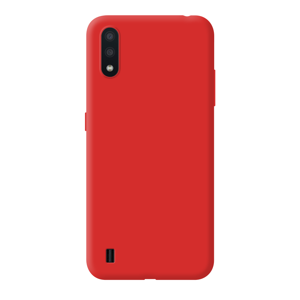 

Чехол-накладка Deppa для смартфона Samsung Galaxy A01, термопластичный полиуретан (TPU), красный (87448)