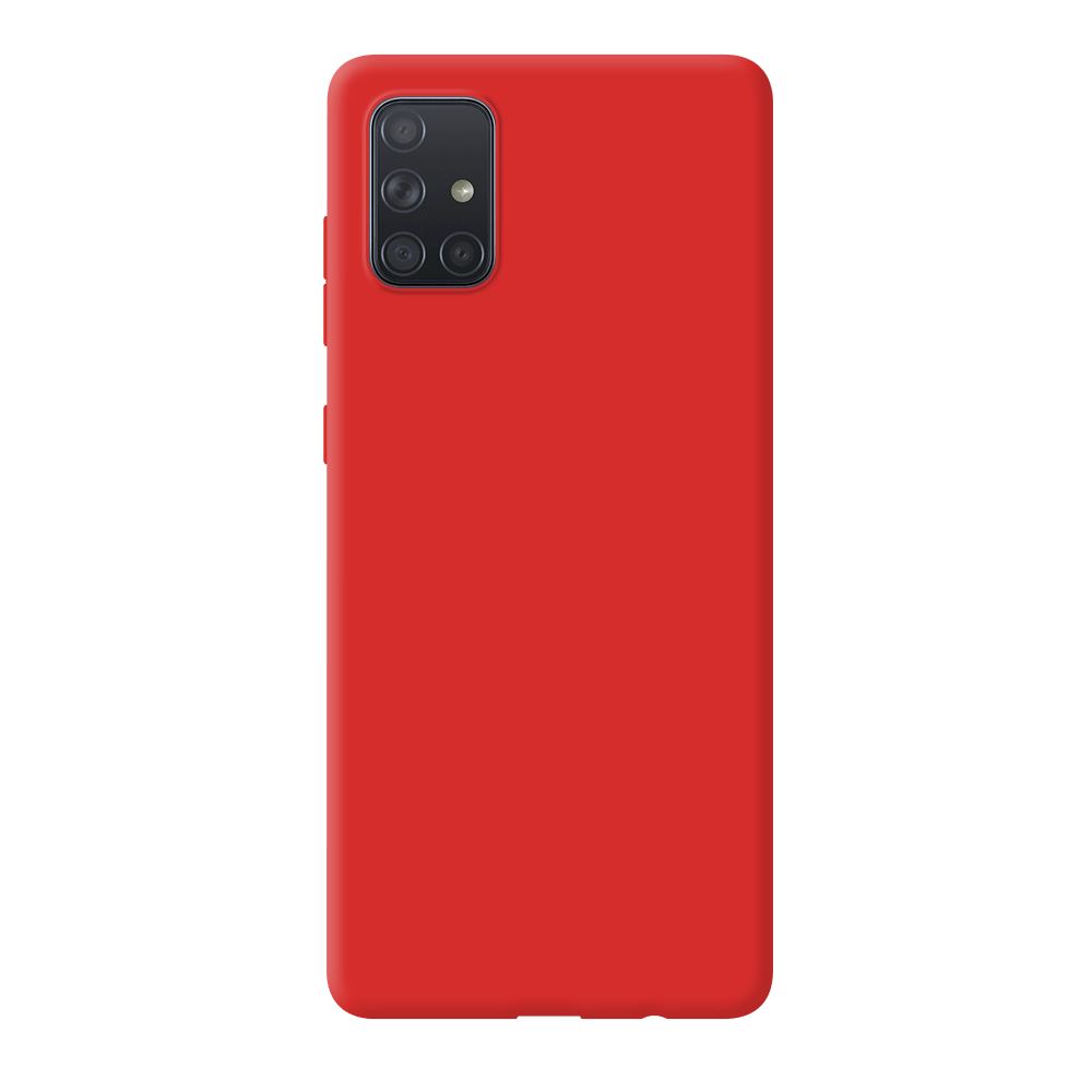 

Чехол-накладка Deppa для смартфона Samsung Galaxy A71, термопластичный полиуретан (TPU), красный (87452)