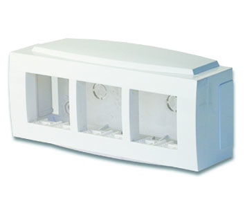 Коробка установочная DKC Brava InLinerFRONT, модулей: 6, мест: 1, для накладного монтажа, белый (9808081)