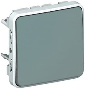 

Переключатель Legrand Plexo, 1кл., скрытый монтаж, механизм с накладкой без рамки, серый (69511)
