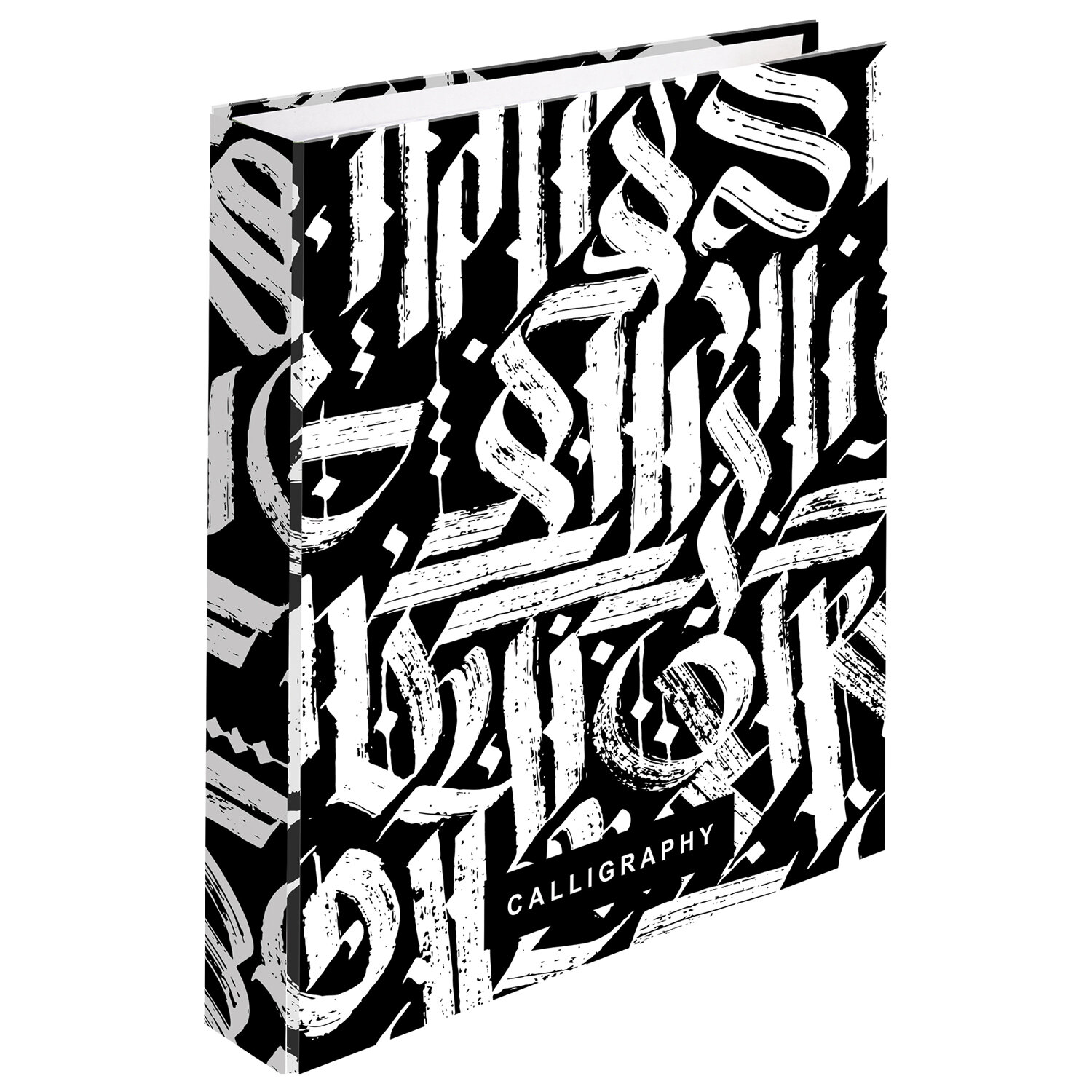 

Тетрадь клетка A5 240 листов, кольца, без полей, обложка картон - Calligraphy, BRAUBERG (404097)