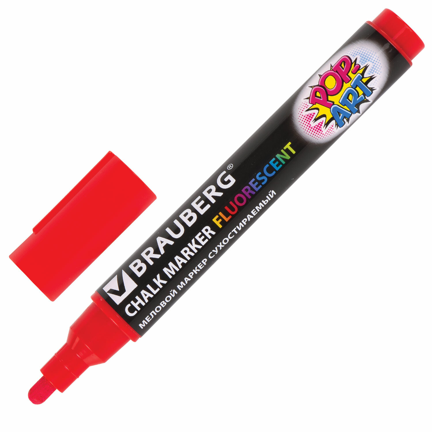 

Маркер меловой BRAUBERG POP-ART, красный (151529), нет данных