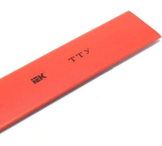 

Термоусаживаемая трубка ТУТ IEK, 2.5 см/1.25 см, 1 шт. x 1 м, красный (UDRS-D25-1-K04)
