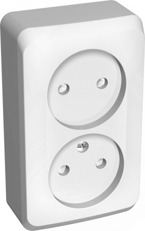 

Розетка Schneider Electric Этюд, открытый монтаж, 2-х постовая, со шторками, 16A, в сборе, IP20, белый (PA16-006B)