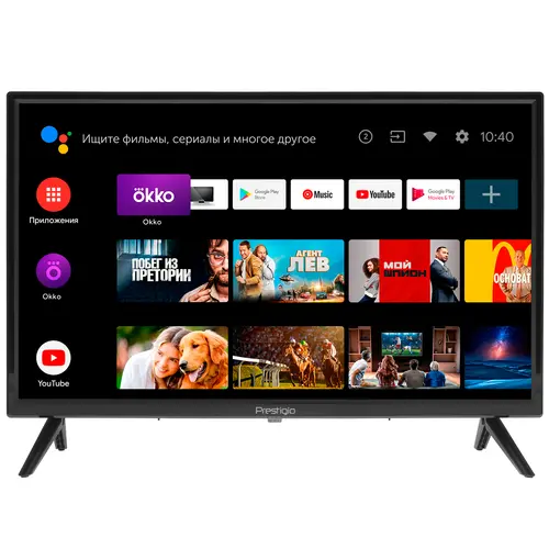 

Телевизор 24" PRESTIGIO PTV24SS06Z, HD, 1366x768, DVB-T /T2 /C, HDMIx3, USBx1, WiFi, Smart TV, черный (PTV24SS06Z_CIS_BK), PTV24SS06Z