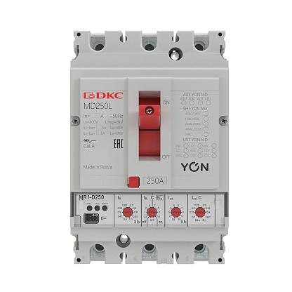 

Выключатель автоматический YON MD160N-MR1 трехполюсный (3P/3П) 160А 40кА (MD160N-MR1), MD160N-MR1