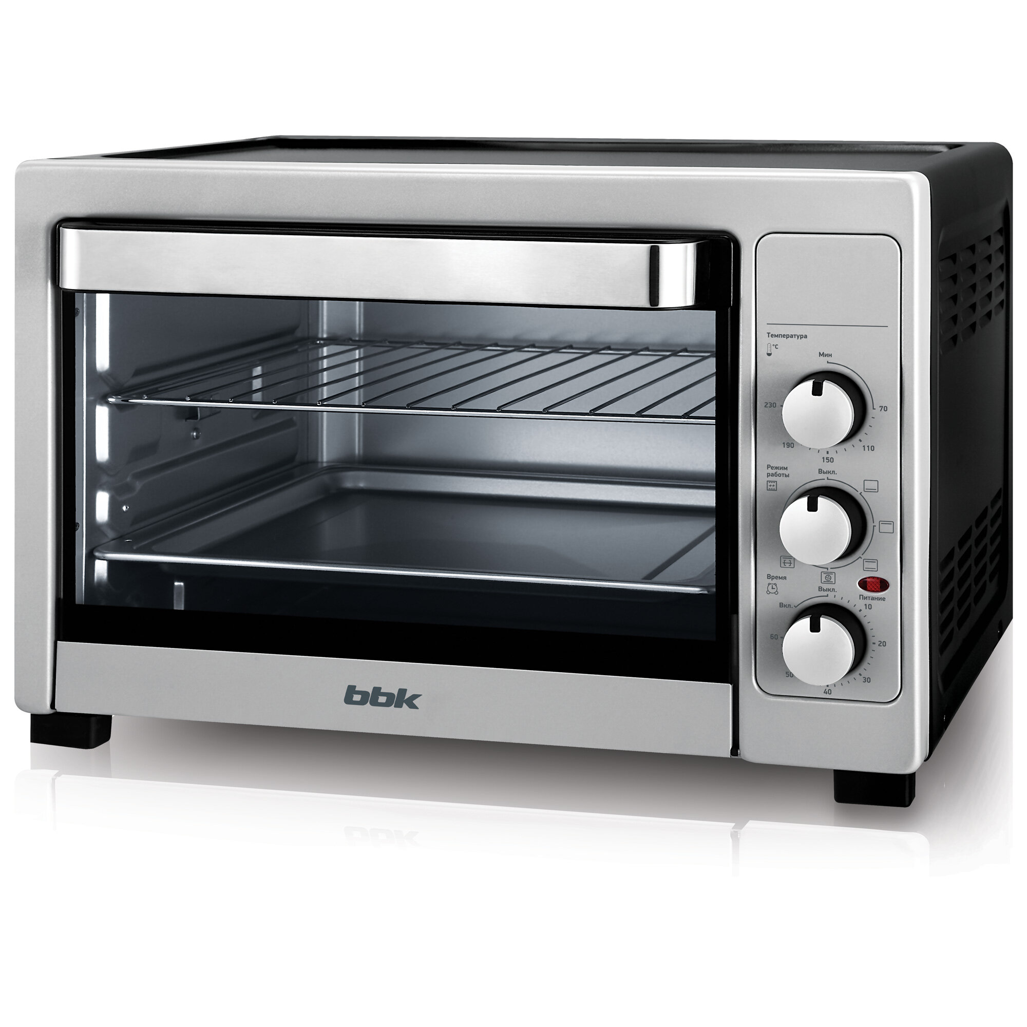 

Мини-печь BBK OE3884MC 1800Вт, серебристый,черный (OE3884MC (S)), OE3884MC