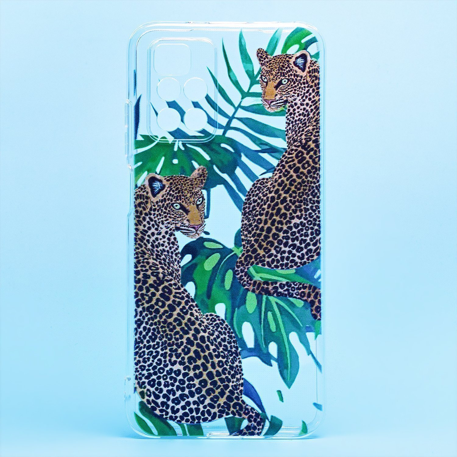 

Чехол-накладка для смартфона Xiaomi Redmi 10, прозрачный с узором (204762)