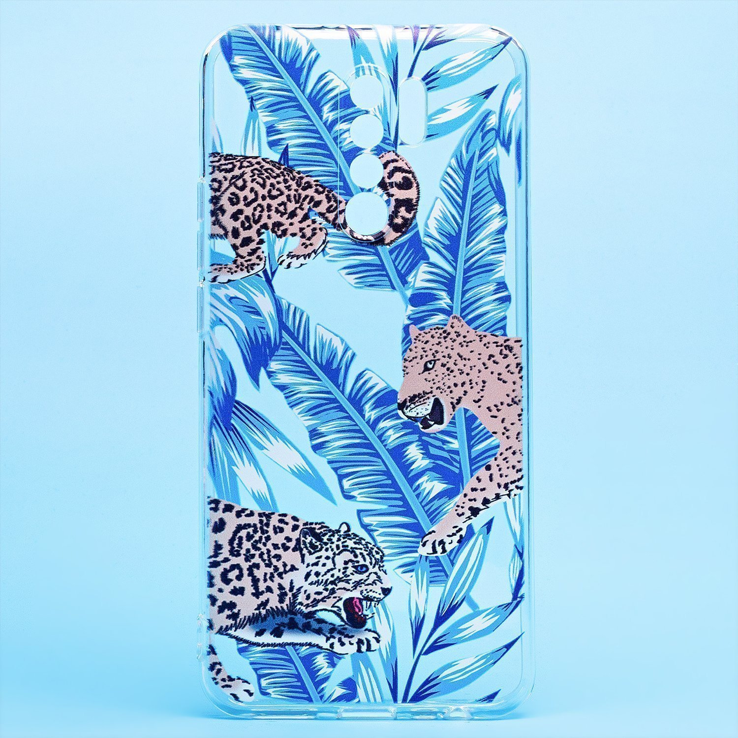 

Чехол-накладка для смартфона Xiaomi Redmi 9, прозрачный с узором (204763)