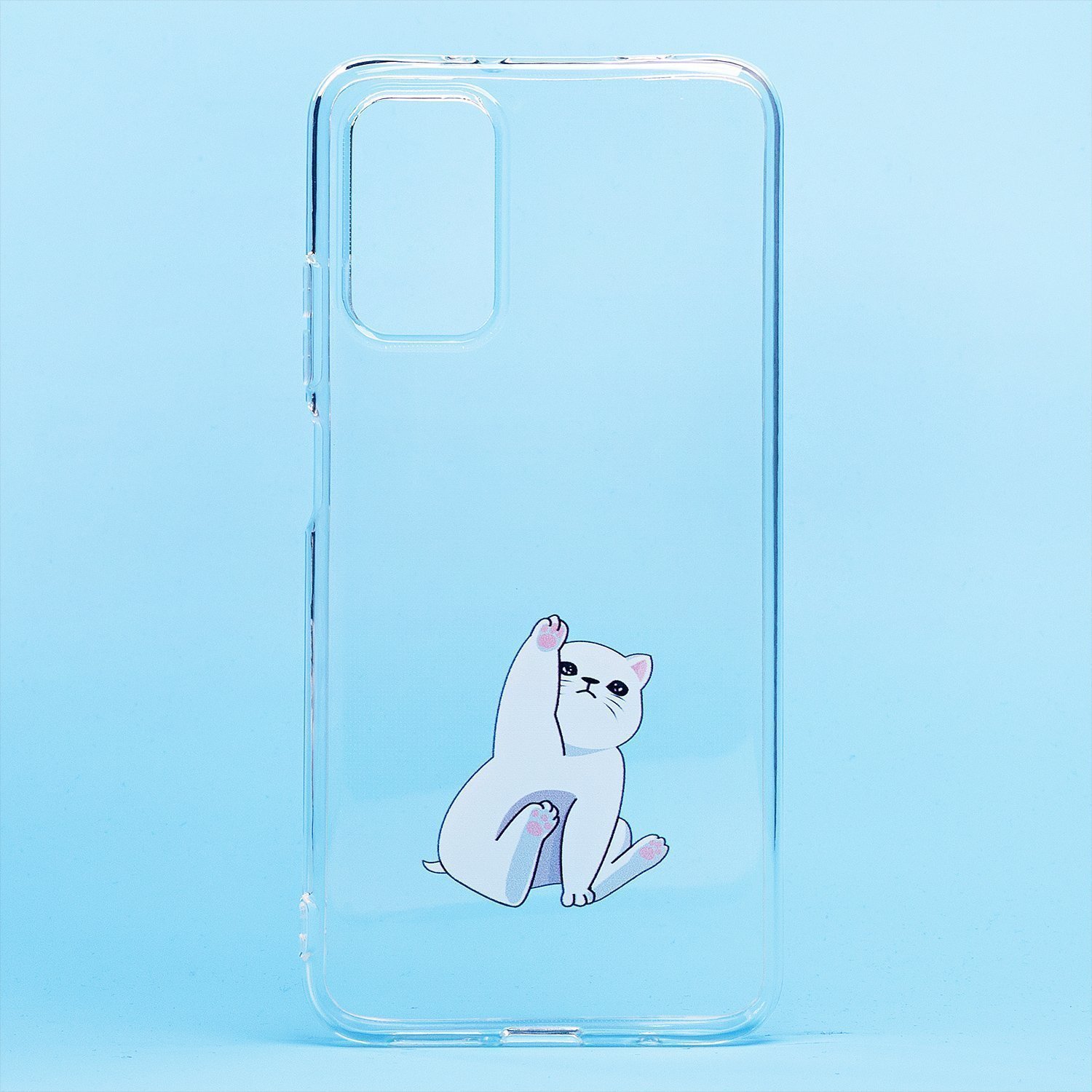 

Чехол-накладка для смартфона Xiaomi Redmi 9T, прозрачный с узором (204944)