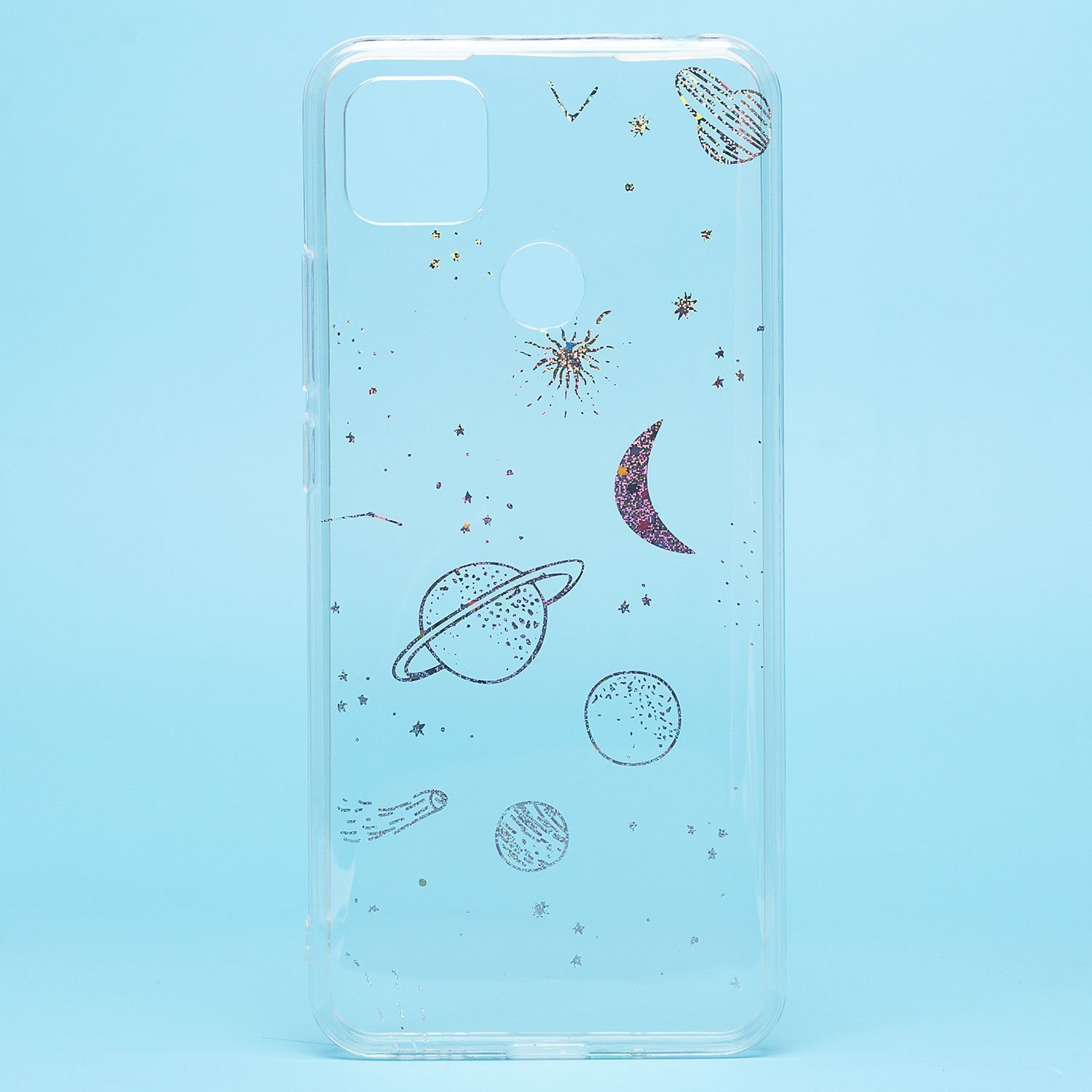 

Чехол-накладка для смартфона Xiaomi Redmi 9C, прозрачный с узором (204629)