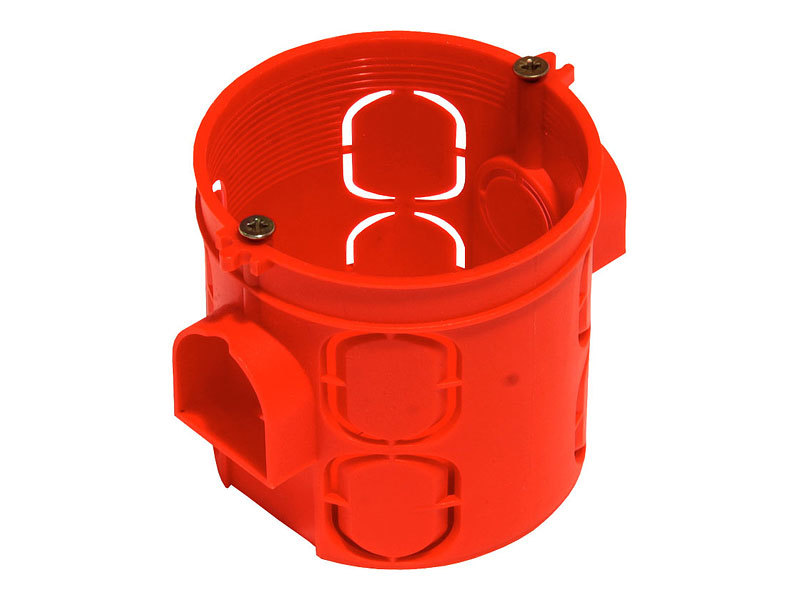 Коробка установочная TDM - SQ1402-1018, 1, 1-место ⌀65ммx65мм, для сплошных стен, красный (SQ1402-1018)
