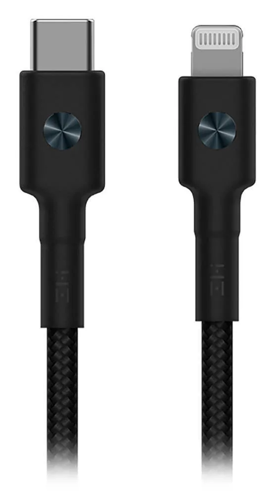 

Кабель Lightning 8-pin-USB Type-C, 3А, 1 м, черный, ZMI AL873K (AL873K Black), AL873K