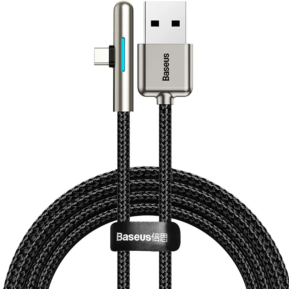 

Кабель USB Type-C-USB, 4A, 2м, черный Baseus Iridescent Lamp (CAT7C-C01)