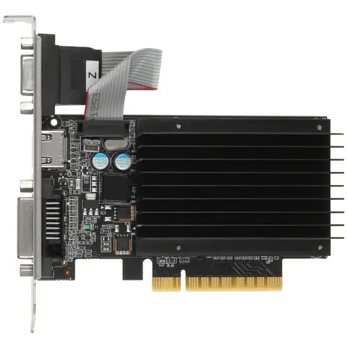 Видеокарта Palit NVIDIA GeForce GT 710, 2Gb DDR3, 64bit, PCI-E, VGA, DVI, HDMI, Bulk (NEAT7100HD46-2080H/PA-GT710-2GD3H)