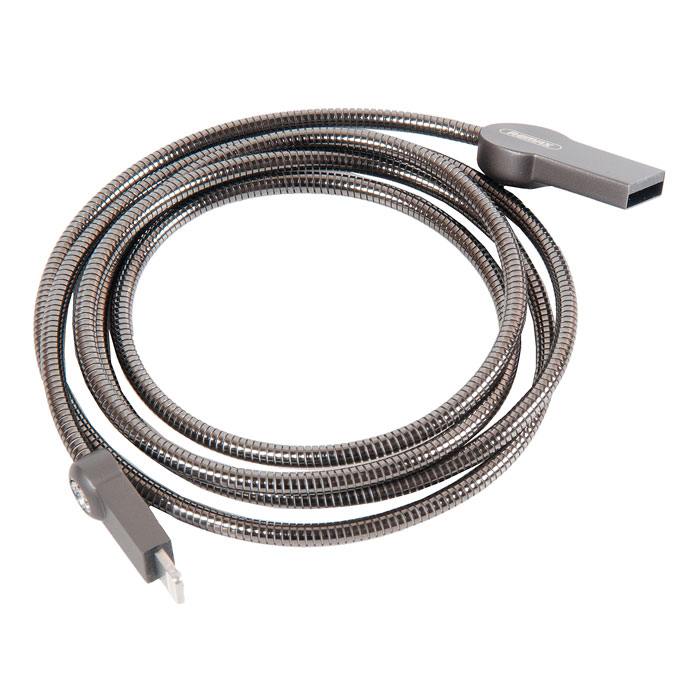 

Кабель Lightning 8-pin(m)-USB 2.0(Am), 2.1A, 1м, темно-серый Remax Moon Series RC-085i (RC-085i), RC-085i
