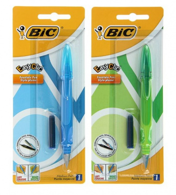 

Ручка перьевая BIC "EasyClic", цвет: Ассорти. Чернила: синий (8479004), Ручка